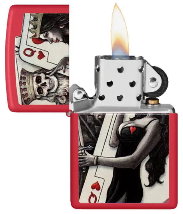 ZIPPO Αναπτήρας - 48624 Skull King Queen 2