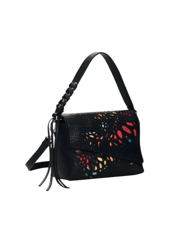 Desigual - Γυναικεία Τσάντα Ώμου / Χιαστί Notus Print Phuket Mini 26WAXP94-2000 Μαύρο 2