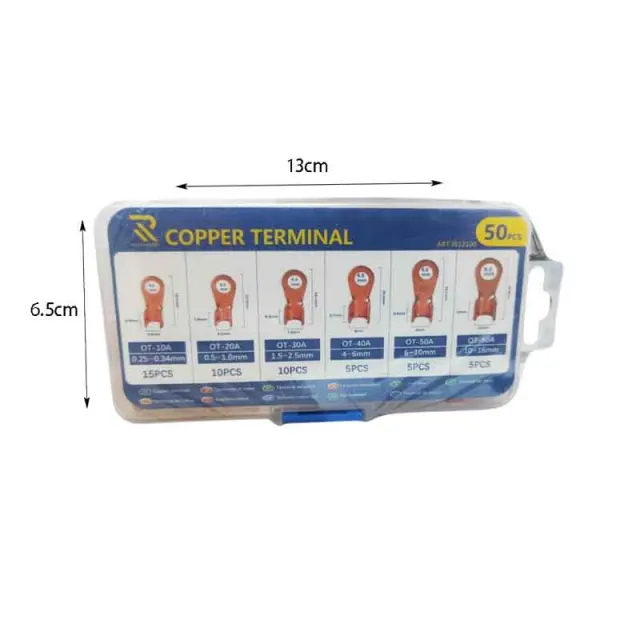 Rchang Ακροδέκτες Οπής Χάλκινο 50τμχ - Copper terminal 50pcs 0111721 2