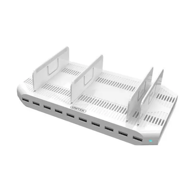 Unitek Charging Station 96W 10x USB-A White (Y-2172)