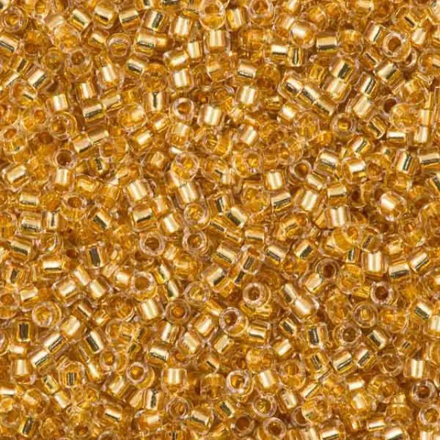 Χάντρα Miyuki Delica 11/0 - DB033 - Lined Gold 24K ~5gr