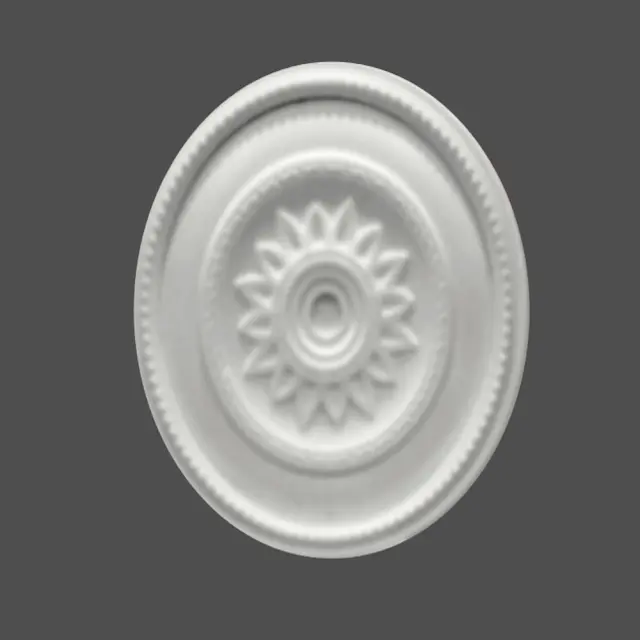 Deco Ροζέτα οροφής φωτιστικού πολυστερίνης λευκή 460mm / Ρ 46