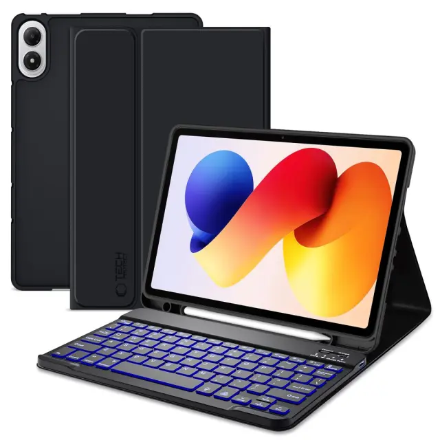 Tech-protect Sc Keyboard + Βάση για Pen - Xiaomi Poco Pad M1 / Redmi Pad 2 Pro 12.1 Black