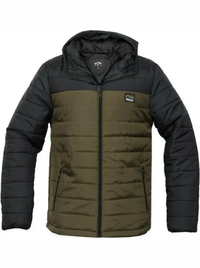 BILLABONG SURF CHECK PUFFER KHAKI