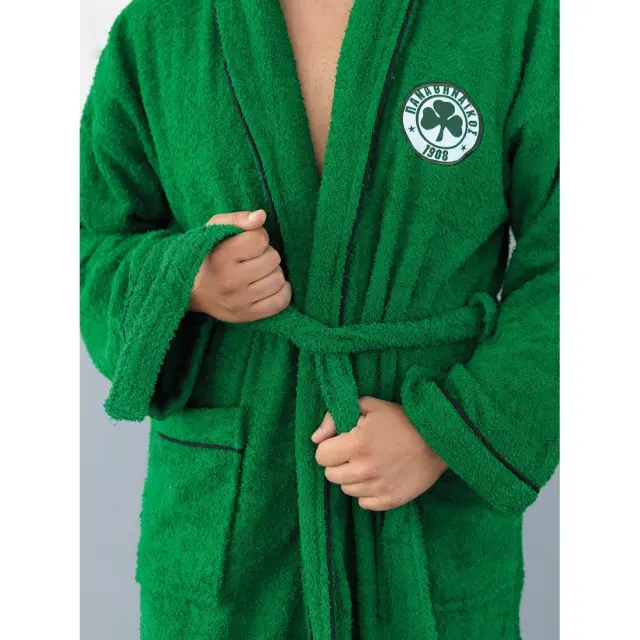 Μπουρνούζι Με Κουκούλα Official Team Licenced Panathinaikos Adults XXL Palamaiki