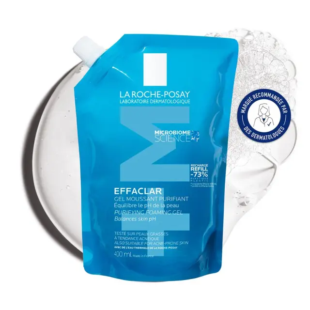 La Roche-Posay Effaclar Gel +M Καθαριστικό Τζελ για Λιπαρή Επιδερμίδα με Ακμή 400ml
