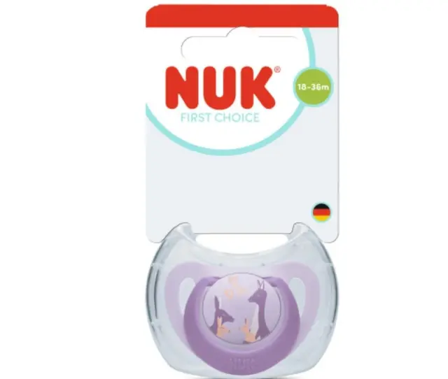 Nuk | First Choice Πιπίλα με Θηλή Σιλικόνης Μωβ Καγκουρό 18-36m | 1 τεμάχιο