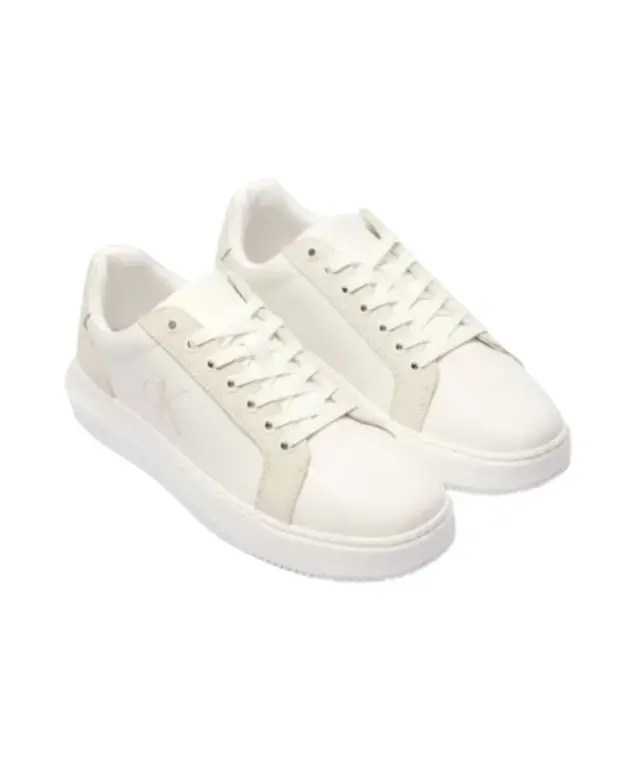 Calvin Klein - Cupsole Mono Lth Ανδρικά Chunky Sneakers YM0YM01123-0LG Λευκό 2