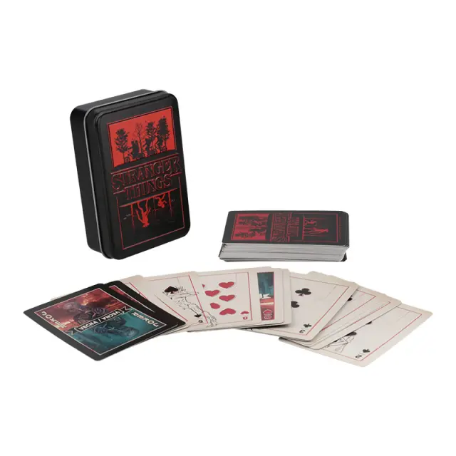 Stranger Things 5 Playing Cards in a Tin - Fan Shop and Merchandise