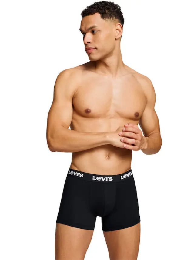 Levi's Repeat Logo Boxer Brief 2-Pack Μαύρο Black 3
