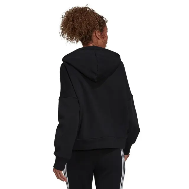 adidas Sportswear Three Bar Hoodie (H24080-Black) - Μαύρο - M 2