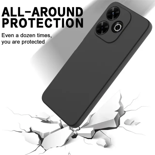 Θήκη με Strap Καρπού για Redmi 13 5G/Poco M6 4G-Black OEM 3