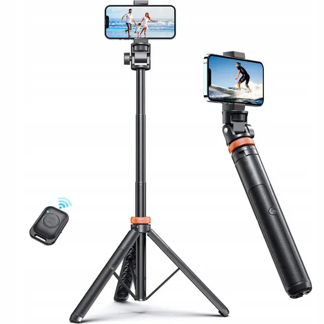 Tech-Protect L03S Bluetooth selfie stick με τηλεχειριστήριο, τρίποδο έως 148cm και κεφαλή 180 - μαύρο 3