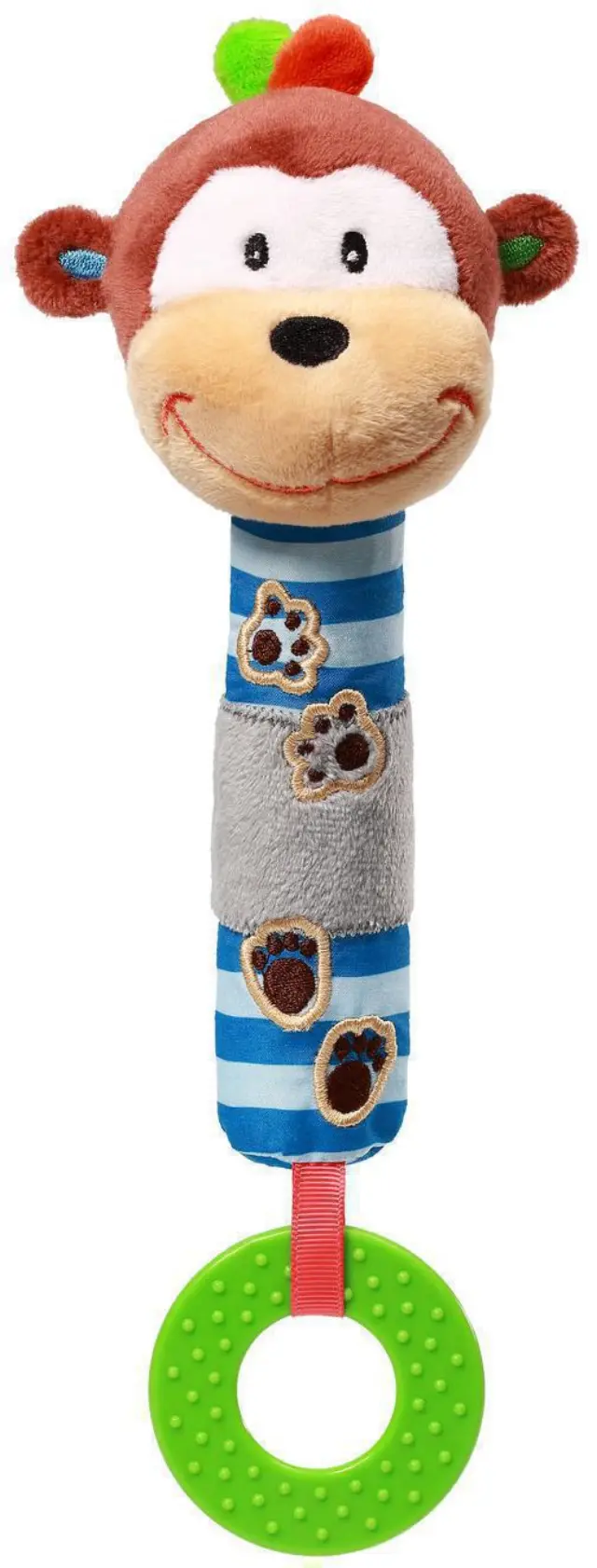 Λούτρινο Παιχνίδι με Ήχο και Μασητικό George Monkey Babyono 619