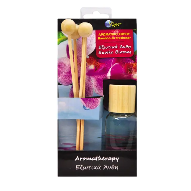 Αρωματικό Χώρου Aromatherapy Με Ξυλάκια Εξωτικά Άνθη 30ml