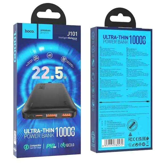 Powerbank Hoco 10000 mAh QC PD 3A 22,5W J101 black 3