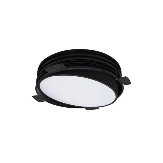 Dream Χωνευτό κινητό φωτιστικό led Trimless 17W 4000K ø25cm μαύρο