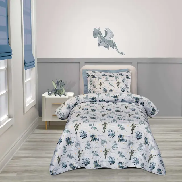 Κουβερλί 160x240 Μονό Greenwich Polo Club Essential 8863 Beige-Blue 100% Microfiber