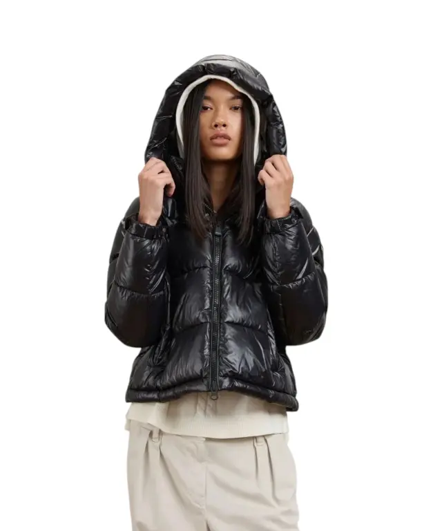 Blauer - Γυναικείο Μπουφάν Gloria Short Padded Sorona Aura 26WBLDC02071-999 Μαύρο