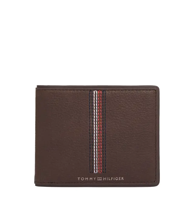 Πορτοφόλι TOMMY HILFIGER ΤΗ Casual Leather Bifold 12526 Καφέ