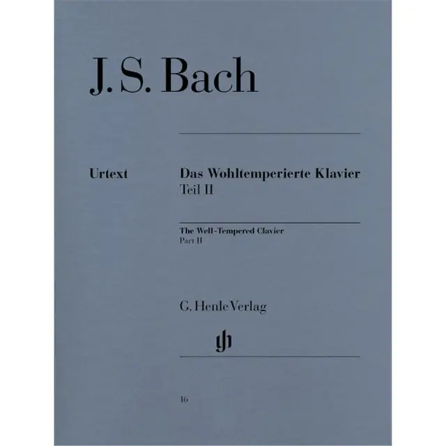 G. HENLE VERLAG URTEXT - J. S. Bach - Well Tempered Clavier Bwv 870-893 Part II
