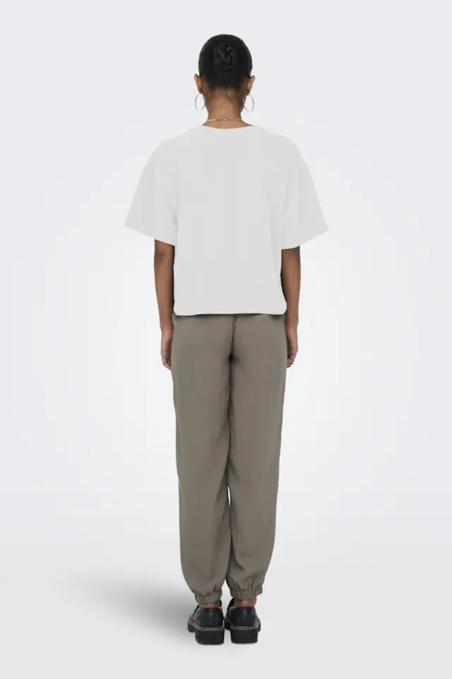 Only Terza Γυναικείο T-Shirt με O-Neck Λευκό - L 2