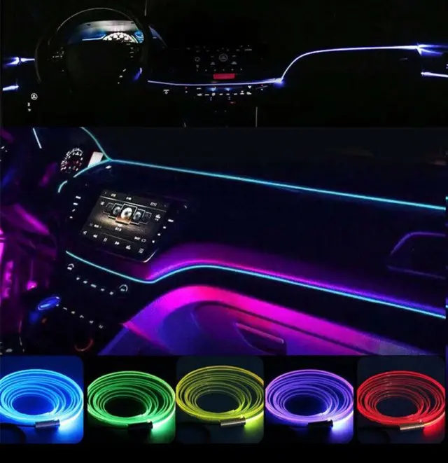 Σύστημα εσωτερικού φωτισμού αυτοκινήτου RGB με App- Car led atmosphere light with APP