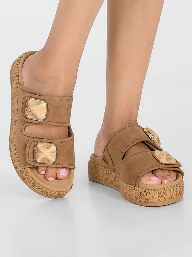 Gabor Πέδιλα Γυναικείο δέρμα Nubuck Καφέ GAB/63763N 14-WALNUT 2
