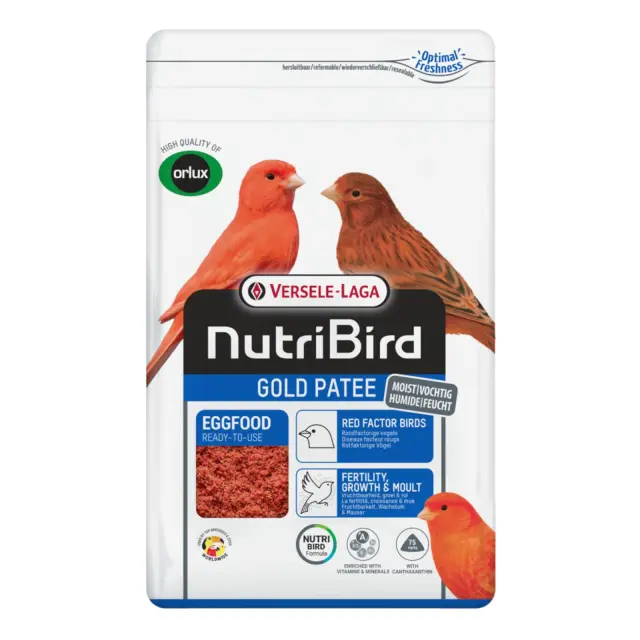 Versele Laga NutriBird Gold Patee Υγρή Αυγοτροφή Κόκκινη για Καναρίνια 1kg