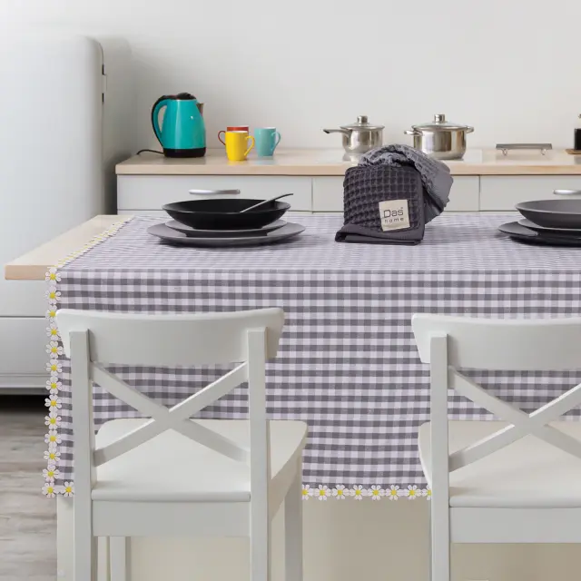 DAS HOME ΖΑΚΑΡ ΤΡΑΠΕΖΟΜΑΝΤΗΛΟ 140Χ240 0918 GREY 2