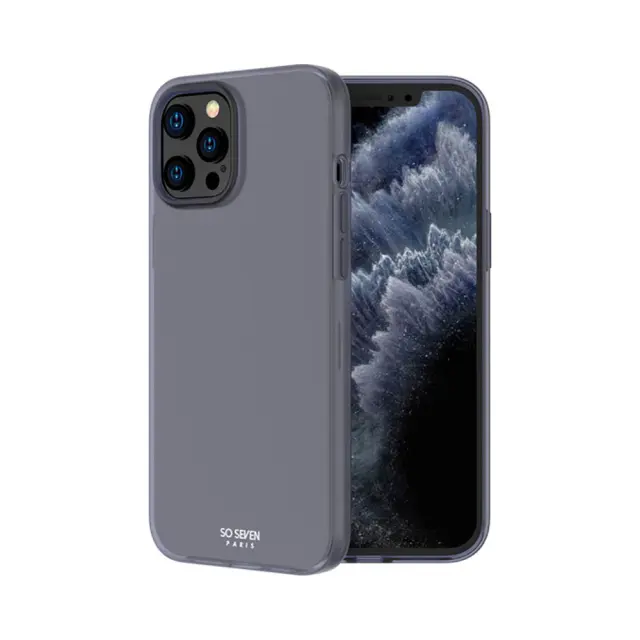 Θήκη Σιλικόνης So Seven Sunrise Για Apple iPhone 12 Pro Max Μαύρη Διάφανη