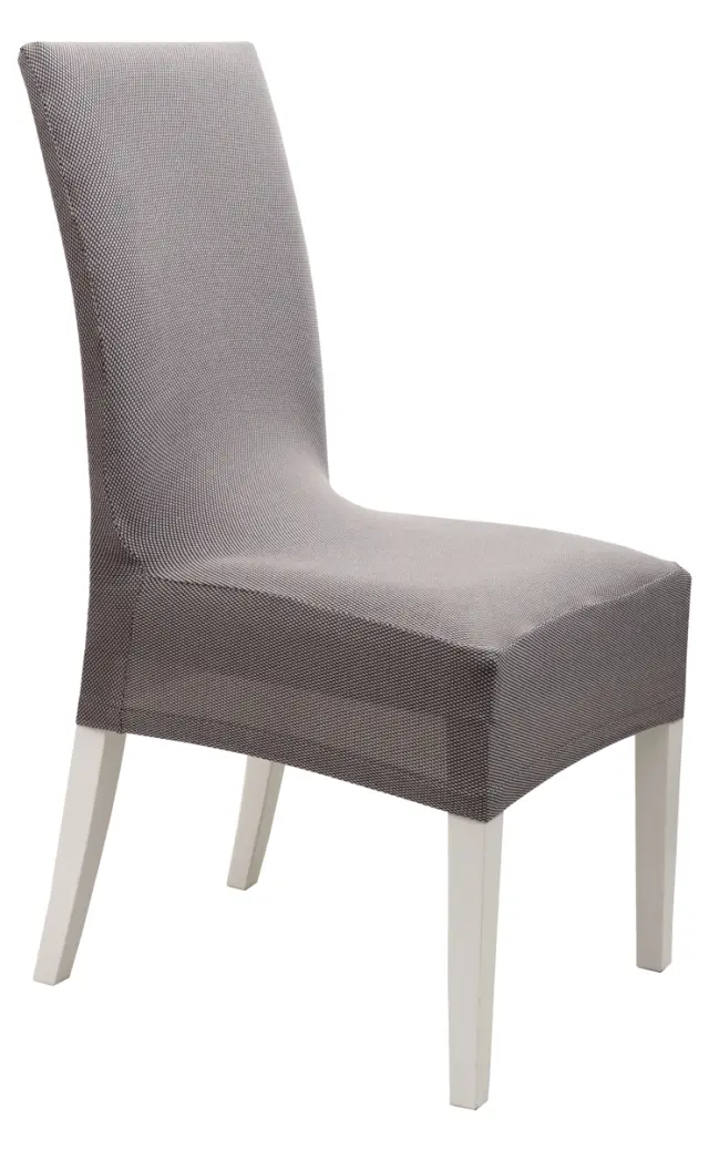 Κάλυμμα Καρέκλας Ελαστικό Κοντό Viopros Elegant Γκρι