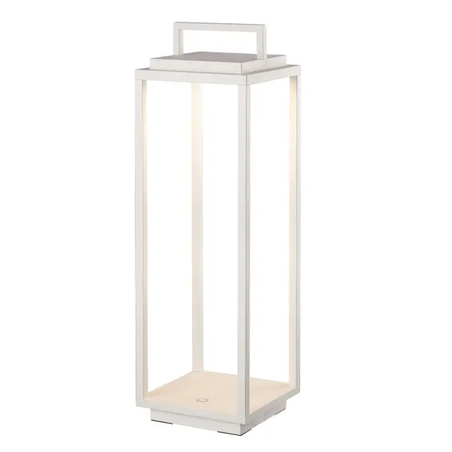 Nog-mos Φορητό επιδαπέδιο LED φανάρι 54cm 2.2W 3000K IP54 λευκό Άσπρο