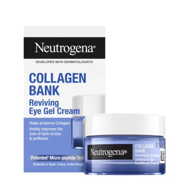 Neutrogena Collagen Bank Reviving Eye Gel Cream Αναζωογονητική Κρέμα Gel Ματιών για μαύρους κύκλους & πρήξιμο 15gr