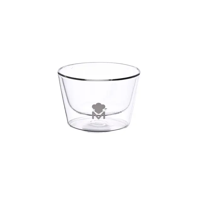 Master Pro Mixology Γυάλινο Μπολ Σερβιρίσματος με Διπλό Τοίχωμα 200ml