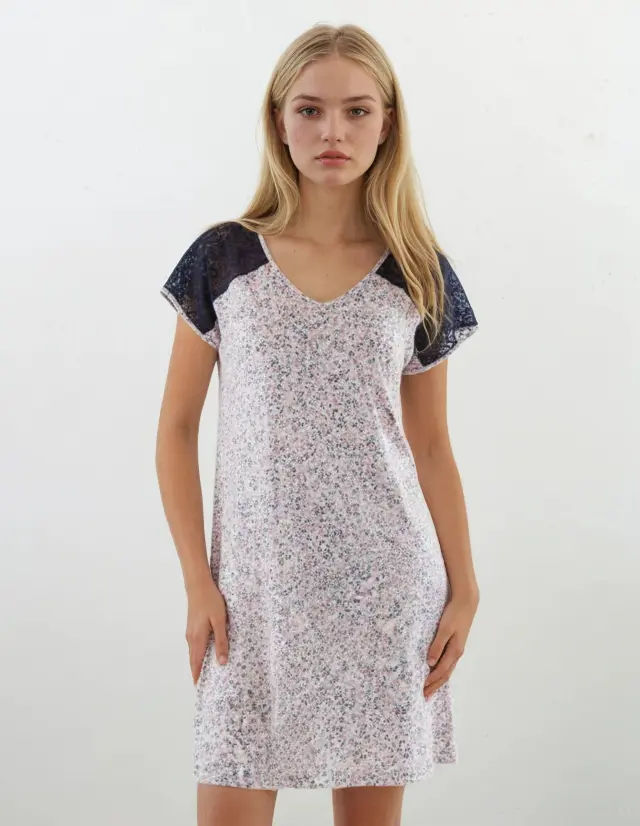 S615 - Type - NIGHTGOWN PETITE FLOWER - M 2