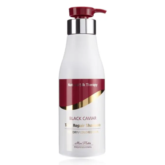 Mon Platin Natural Silk Therapy Black Caviar Total Repair Shampoo for Dry & Colored Hair 500ml