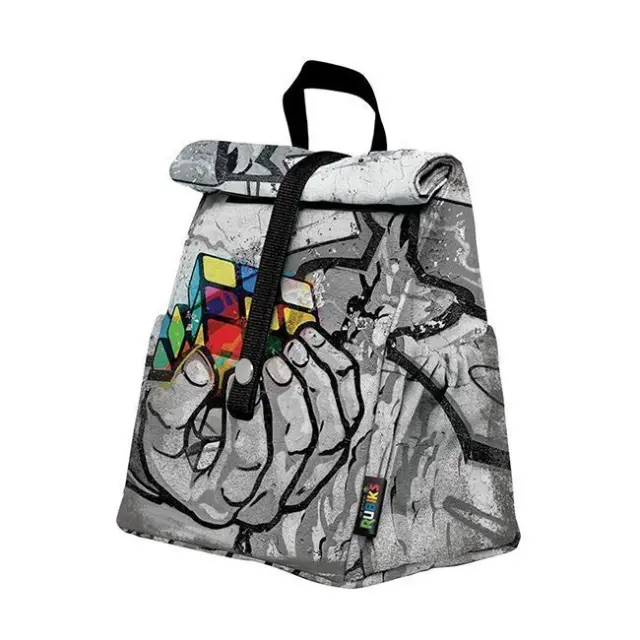 Graffiti Τσαντάκι Φαγητού Ισοθερμικό Roll Top Hand Rubik's (266312)
