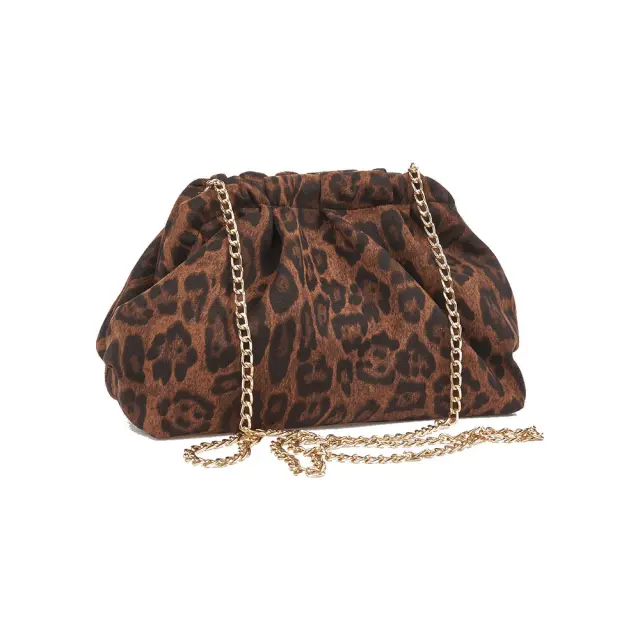 Verde Γυναικεία Τσάντα Αμπιγιέ 01-0002174 ANIMAL PRINT Καφέ 3