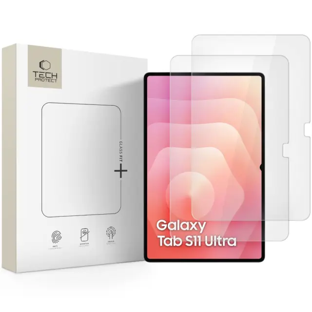 Tech-protect Glass Fit+ 2-pack Galaxy Tab S8 Ultra / S9 Ultra / S10 Ultra / S11 Ultra / S12 Ultra14.6 Clear