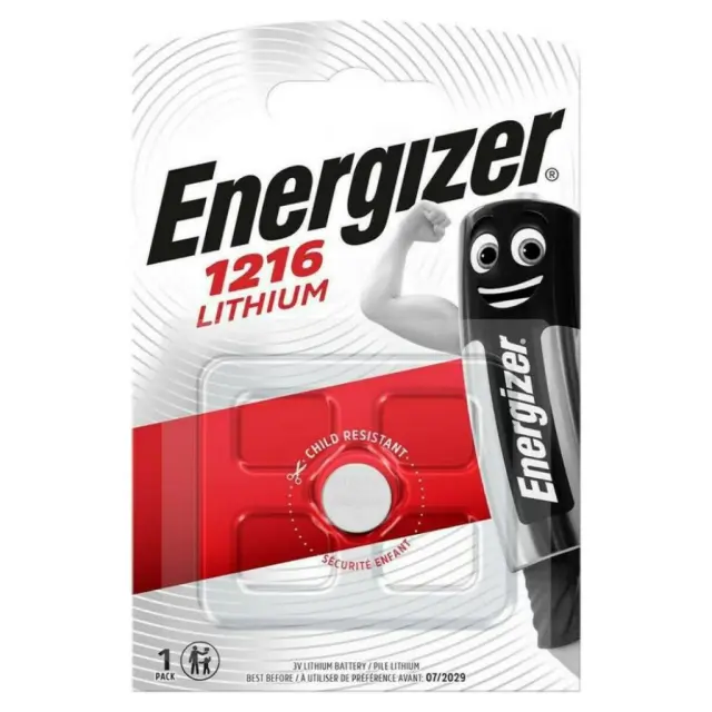 ENERGIZER Lithium CR1216 3V μπαταρία λιθίου ρολογιών 1τμχ