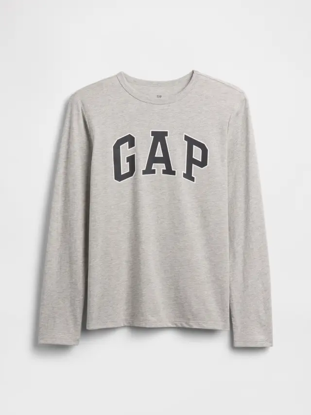 Παιδική Gap Logo Μπλούζα light heather gray