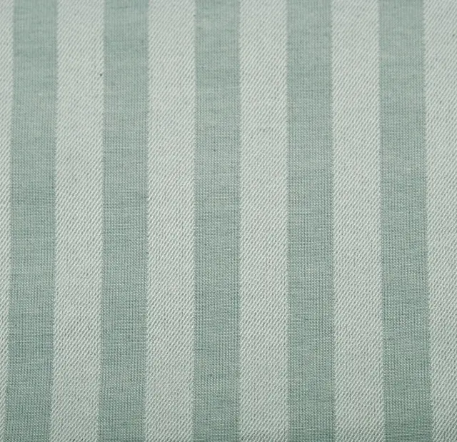 Σετ Σεντόνια 120X200+25 Ημίδιπλα PC Satin Stripe Viopros 850 Με Λάστιχο50% Βαμβάκι-50% Πολυέστερ- Μέντα