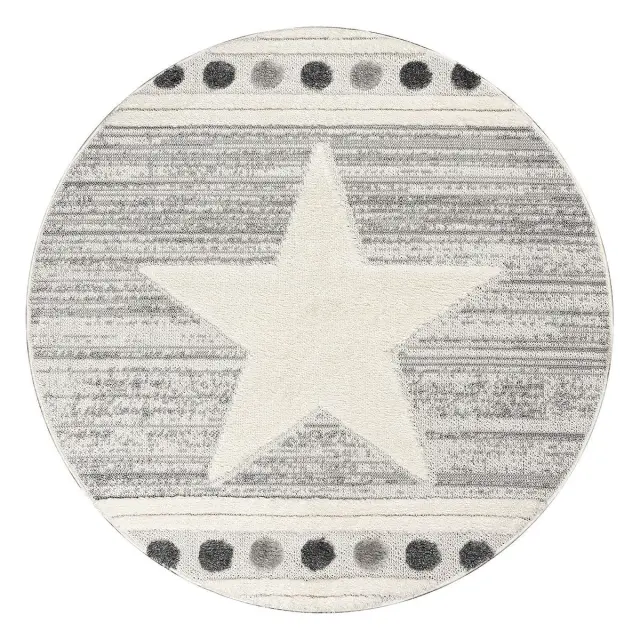 Beauty Home Ροτόντα Loop Art 9559 160x160 Grey White Γκρι Λευκό