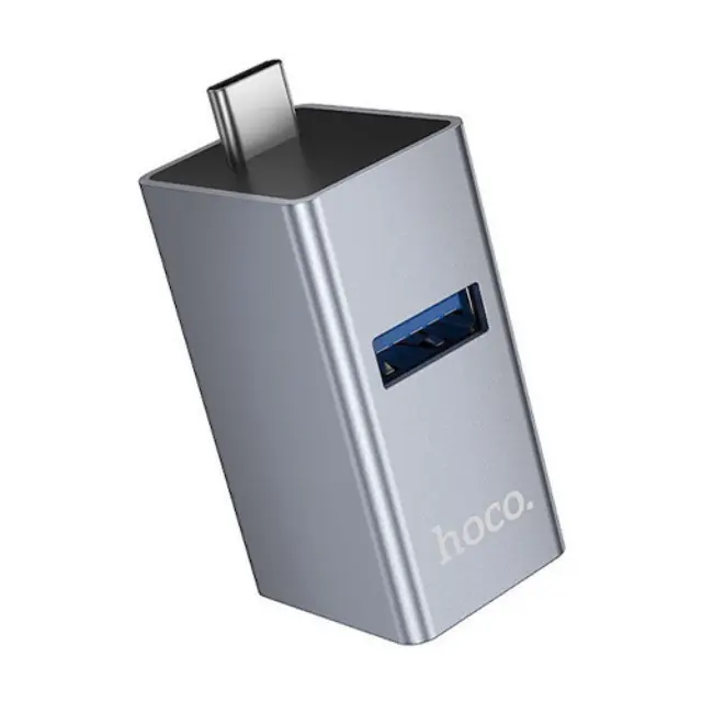 Hoco Hub 3 Θυρών USB 3.0 με σύνδεση USB-C Γκρι HB54A 3