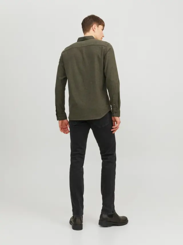 JJECLASSIC MELANGE SHIRT LS NOOS Rosin 3