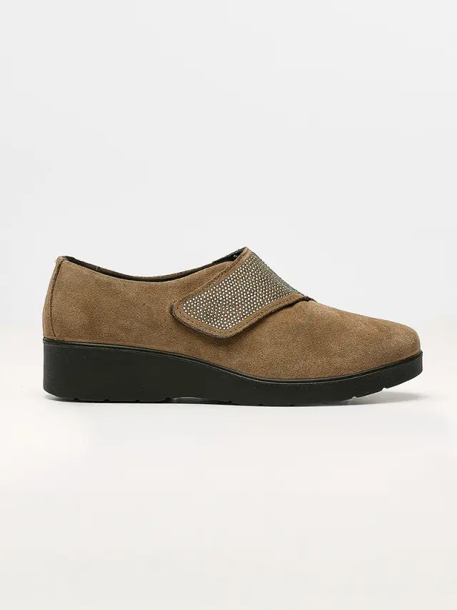 Imac Μοκασίνια-Loafers Γυναικείο δέρμα Nubuck Καφέ IMA/455560 FANGO 3