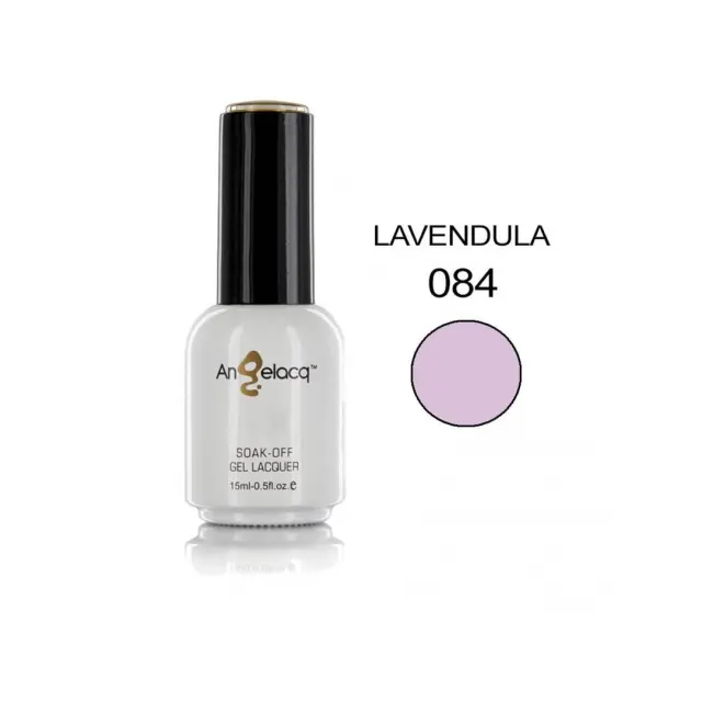 Ημιμόνιμο επαγγελματικό βερνίκι ANGELACQ 15ML - 0.5FL.OZ 084 Lavendula