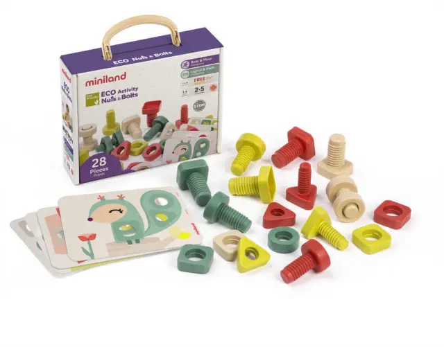 MINILAND ΣΕΤ ΔΡΑΣΤΗΡΙΟΤΗΤΩΝ ECO ACTIVITY NUTS & BOLTS
