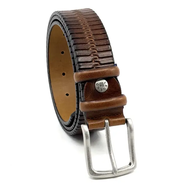 Κονιάκ Δερμάτινη Ζώνη Full Grain 3,5 cm 3